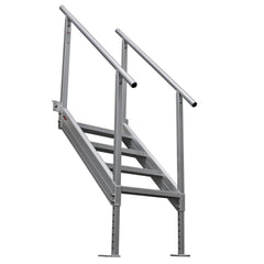 Extreme Max 3005.3843 Universal Mount Aluminum Dock Stair - 4-Step