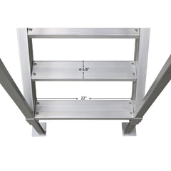 Extreme Max 3005.3843 Universal Mount Aluminum Dock Stair - 4-Step