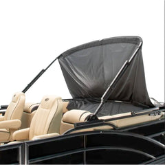 Lippert 2020000304 SureShade Power Bimini - Black Anodized Frame with Black Fabric