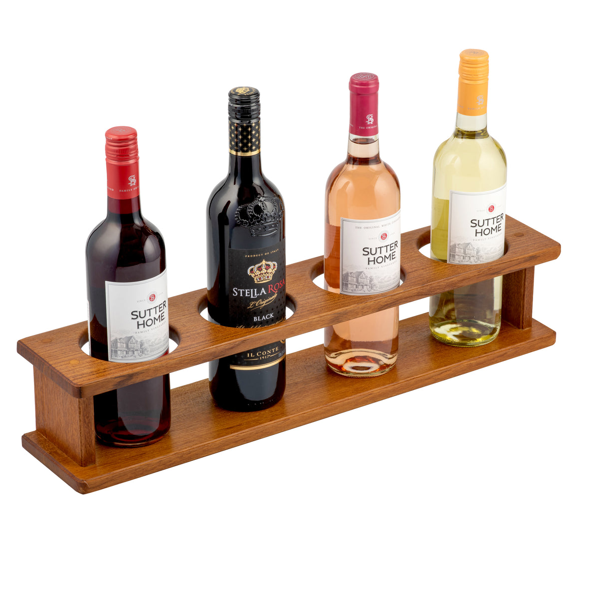 Whitecap 62555 Teak Wine Glass Rack with Shelf