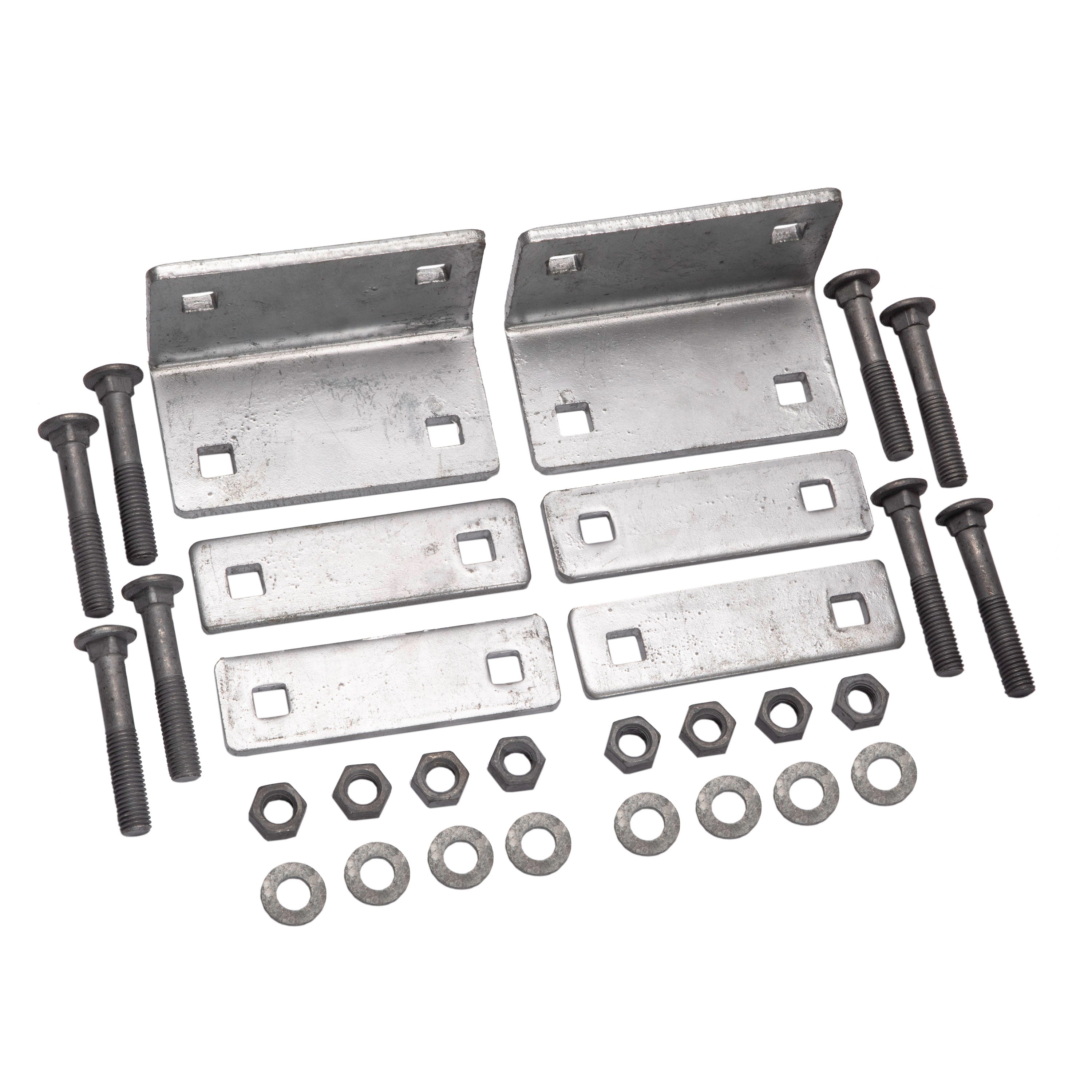 Extreme Max 3006.6838 Galvanized Dock Inside Corner Bracket Kit - Pack of 2