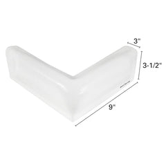 Extreme Max 3006.7742 BoatTector Vinyl 90° Dock Corner Bumper - White