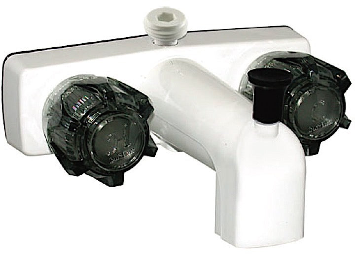 VALTERRA PF213264 TUB/SHOWER FAUCET 4IN 2 SMOKE KNOBS PLASTIC WHITE