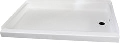 Specialty Recreation SP2432WR Shower Pan - 24" x 32", RH Drain, White