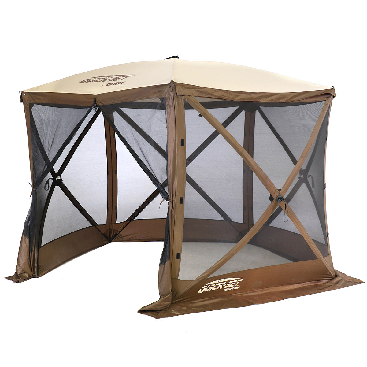 Quick-Set by Clam 12875-D-2 Venture 5-Sided Screen Shelter with Wind Panels