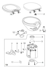 Thetford 42135 Base Kit - White