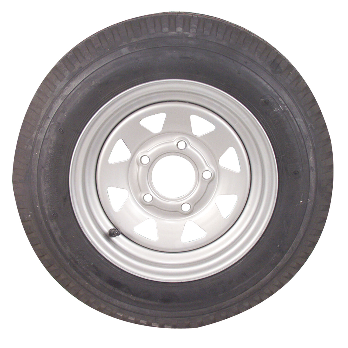 Americana Tire and Wheel 3S560 Economy Bias Tire and Wheel ST215/75D14 C/5-Hole - Galvanized Spoke Rim