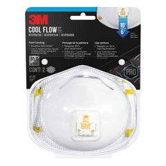 3M 8511PA1-2A Paint Sanding Respirator with Cool Flow Valve - Pack of 2