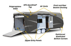 ADCO 52272 Designer Series SFS AquaShed Toy Hauler Trailer Cover - 20'1" - 24'