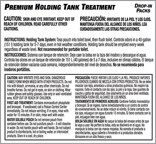 Dometic D1110002 D-Line Premium Holding Tank Treatment Drop-Ins - Pack of 24