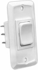 JR Products 12835 Momentary-On/Off/Momentary-On Switch - White