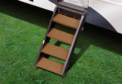 Prest-O-Fit 2-0267 Trailhead RV Step Rug for MORryde StepAbove - 4-Step, 23.5" W, Buckskin Brown