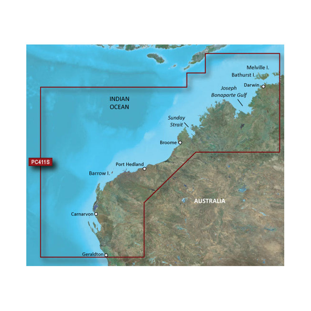 Garmin BlueChart&reg; g3 Vision&reg; HD - VPC411S - Geraldton - Darwin - microSD&trade;/SD&trade;