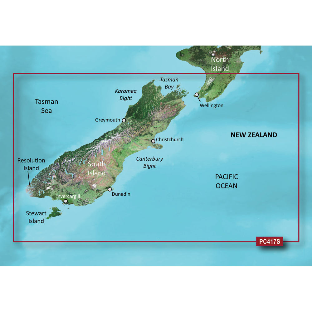 Garmin BlueChart&reg; g3 Vision&reg; HD - VPC417S - New Zealand South - microSD&trade;/SD&trade;