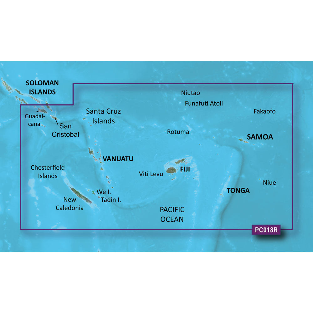 Garmin BlueChart&reg; g3 Vision&reg; HD - VPC018R - New Caledonia - Fiji - microSD&trade;/SD&trade;