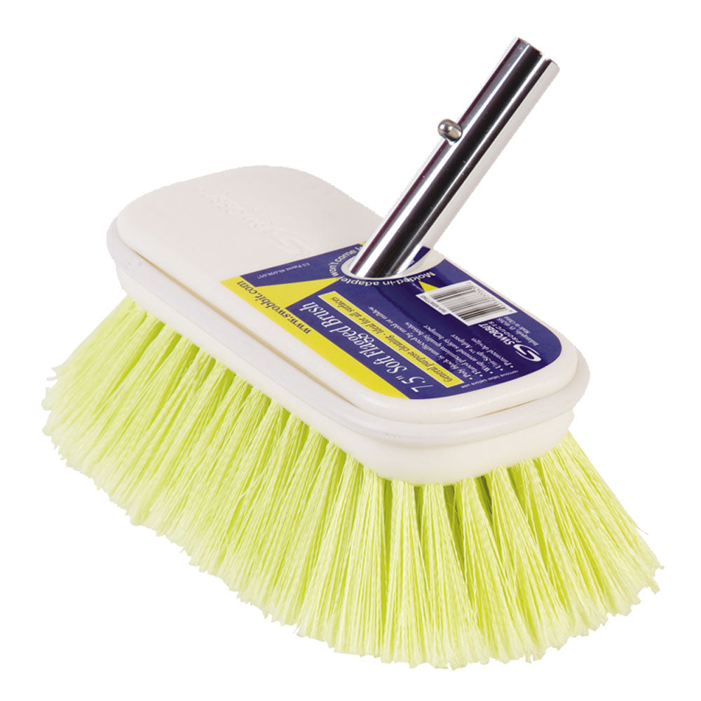 Swobbit 7.5" Soft Flagged Brush - Yellow