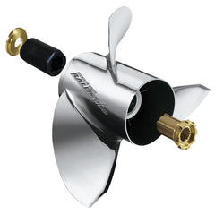 Michigan Wheel 933421 Ballistic B-Series 3-Blade Stainless Steel Propeller - RH, 13-1/8" Diameter x 21" Pitch