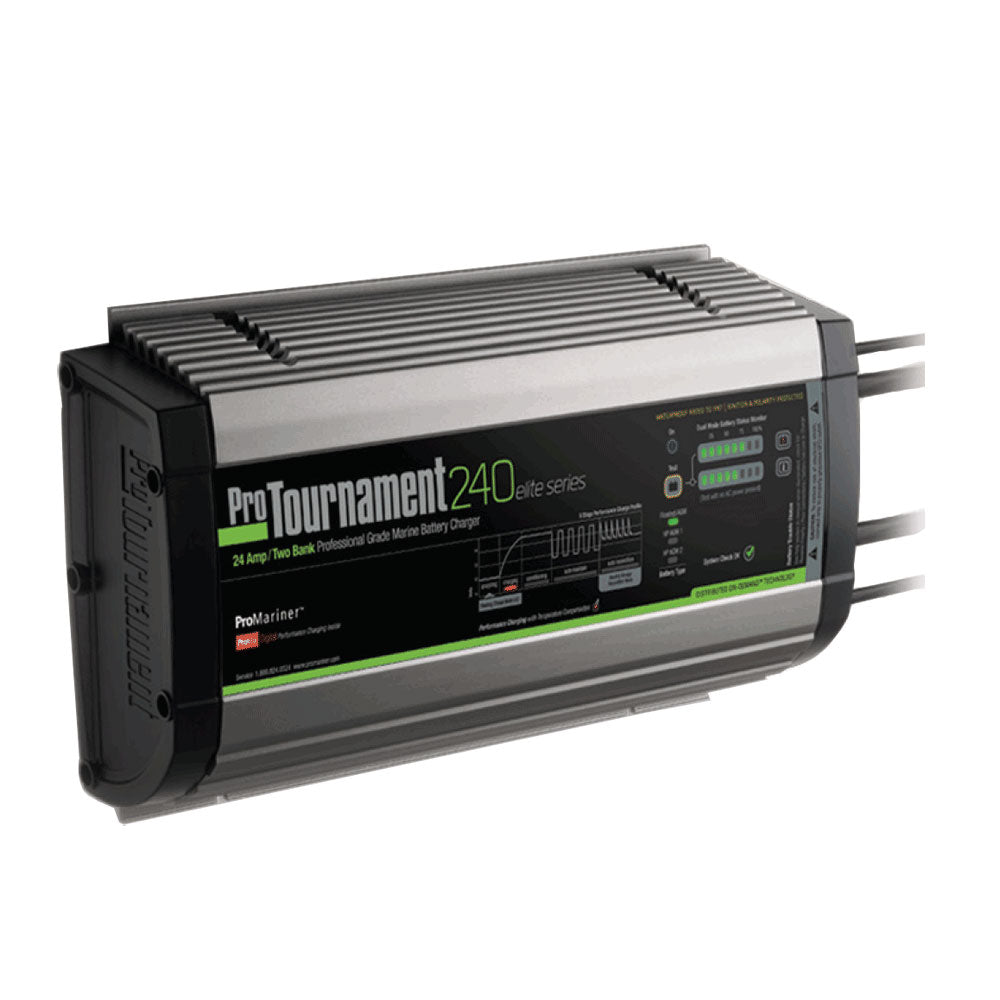 ProMariner ProTournament 240 <i>elite</i> Dual Charger - 24 Amp, 2 Bank