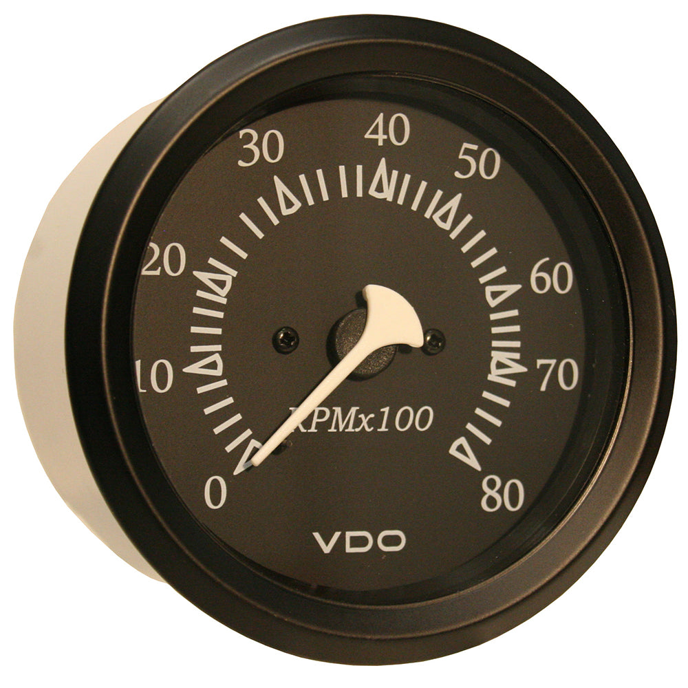 VDO Cockpit Marine 85mm (3-3/8") Outboard Tachometer - Black Dial/Bezel