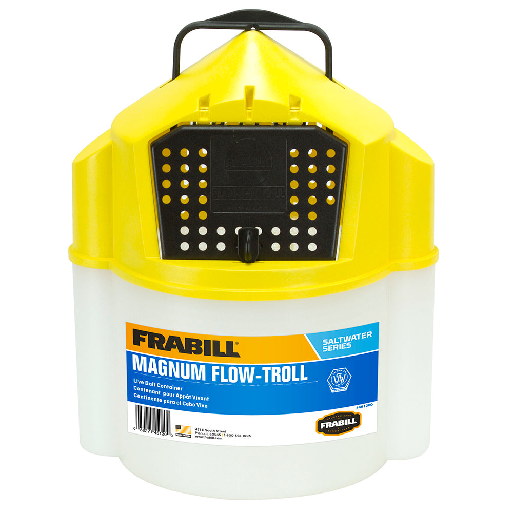 Frabill Magnum Flow Troll&reg; Shrimp Bucket - 10 Quart