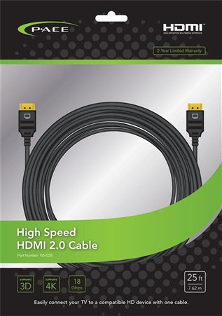 Pace International 115-025 High Speed & Cl3 Rated HDMI 25'