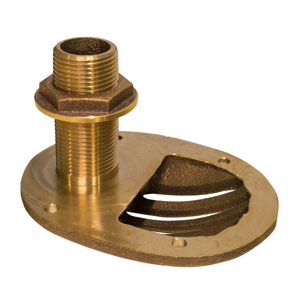 GROCO 1/2" Bronze Combo Scoop Thru-Hull w/Nut