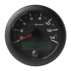 Veratron 3-3/8" (85mm) OceanLink&reg; GPS Speedometer - Black Dial &amp; Bezel (0-14 K/MPH/KMH)