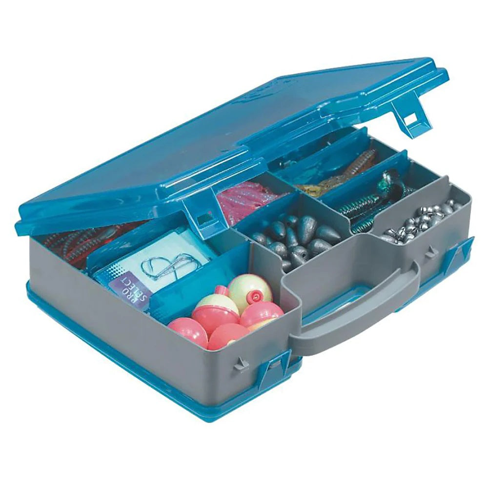 Plano Double-Sided Adjustable Tackle Organizer Large - Silver/Blue 171502