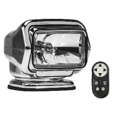 Golight Stryker ST Series Permanent Mount Chrome Halogen w/Wireless Handheld Remote 3006ST