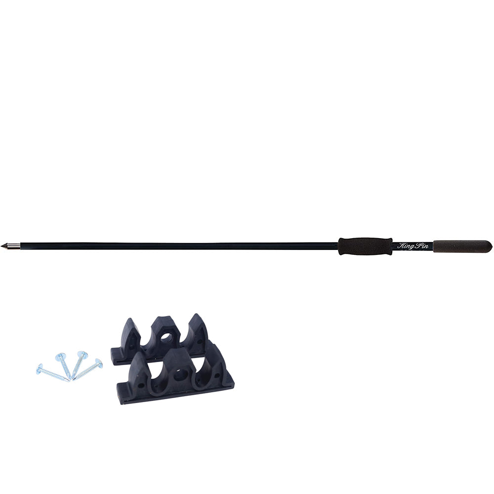 Panther 8&#39; King Pin Anchor Pole - 1-Piece - Black