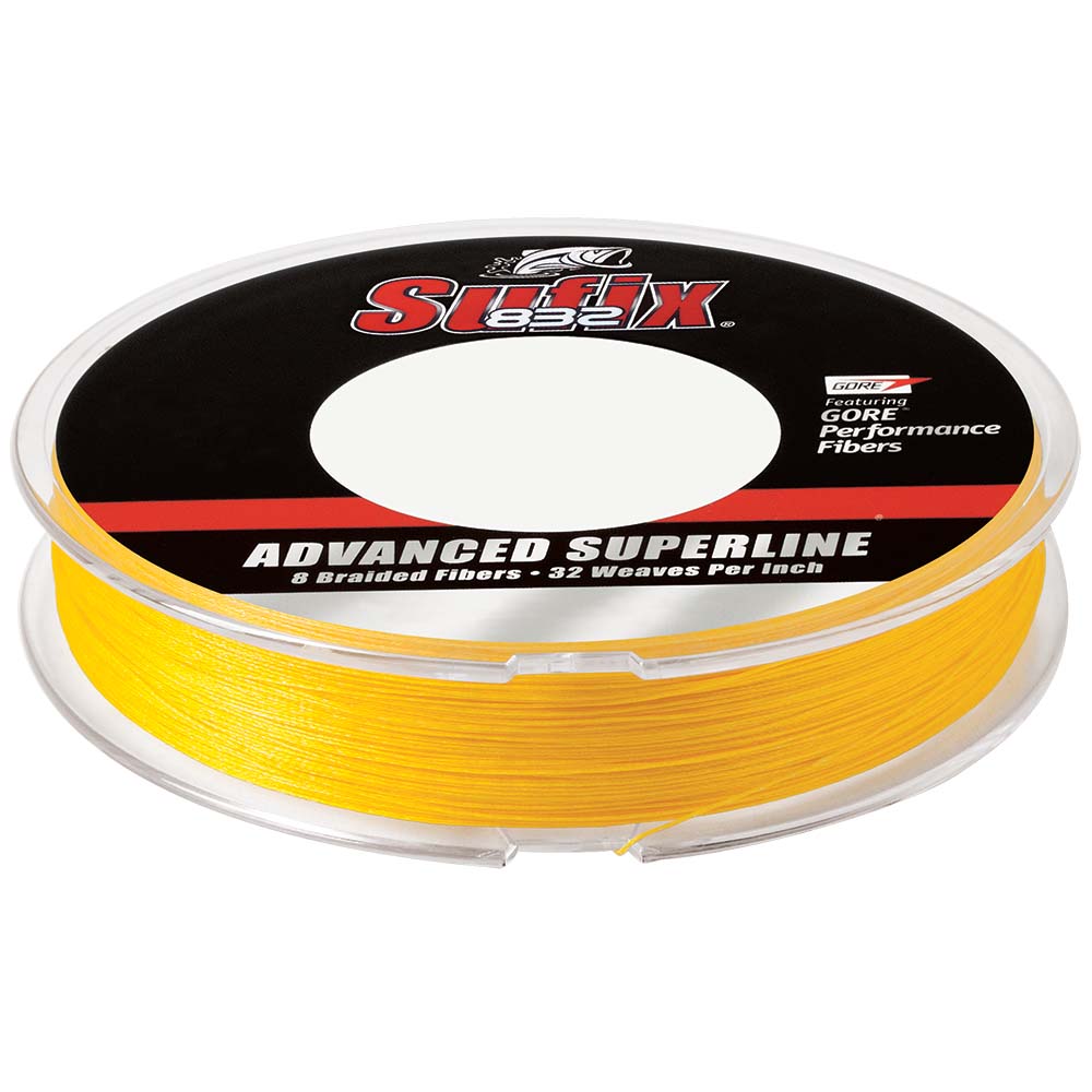 Sufix 832&reg; Advanced Superline&reg; Braid - 6lb - Hi-Vis Yellow - 150 yds