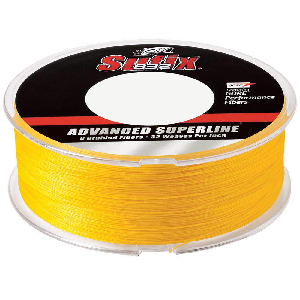 Sufix 832&reg; Advanced Superline&reg; Braid - 6lb - Hi-Vis Yellow - 600 yds