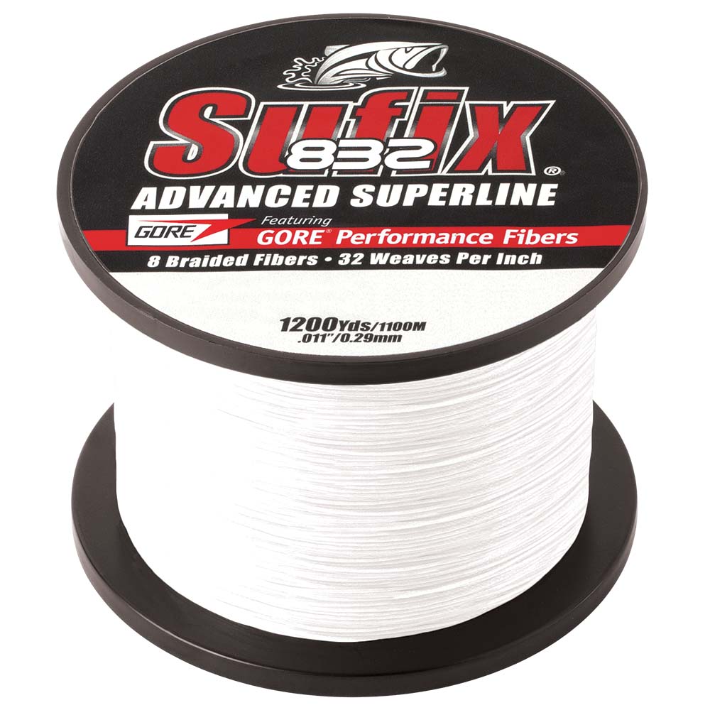 Sufix 832&reg; Advanced Superline&reg; Braid - 6lb - Ghost - 1200 yds