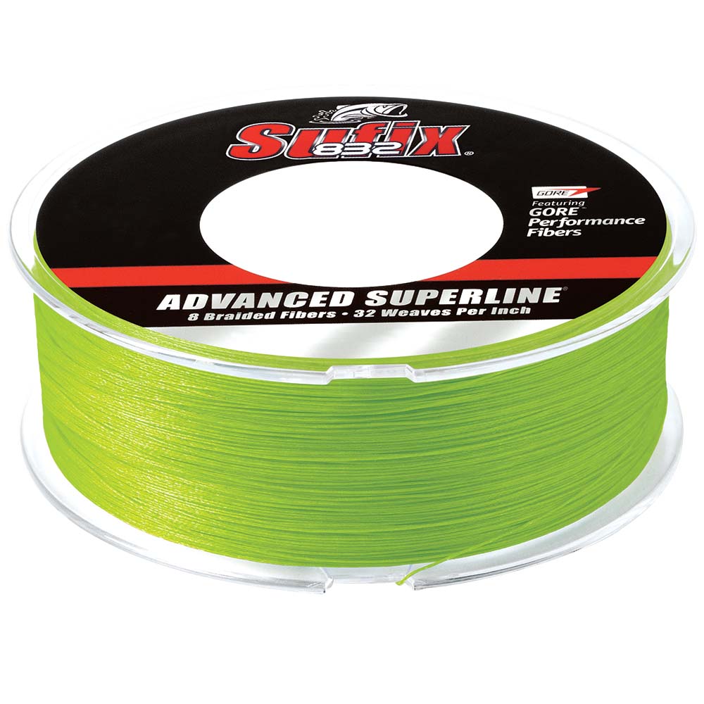 Sufix 832&reg; Advanced Superline&reg; Braid - 15lb - Neon Lime - 600 yds