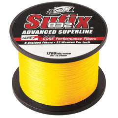 Sufix 832&reg; Advanced Superline&reg; Braid - 20lb - Hi-Vis Yellow - 1200 yds