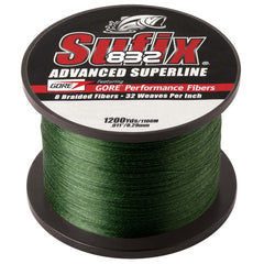 Sufix 832&reg; Advanced Superline&reg; Braid - 30lb - Low-Vis Green - 1200 yds