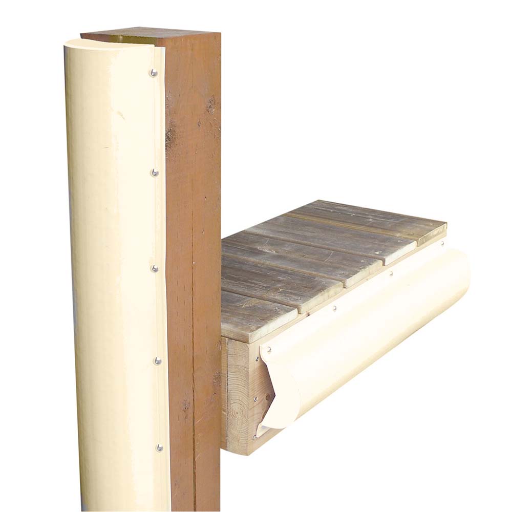 Dock Edge Piling Bumper - One End Capped - 6&#39; - Beige