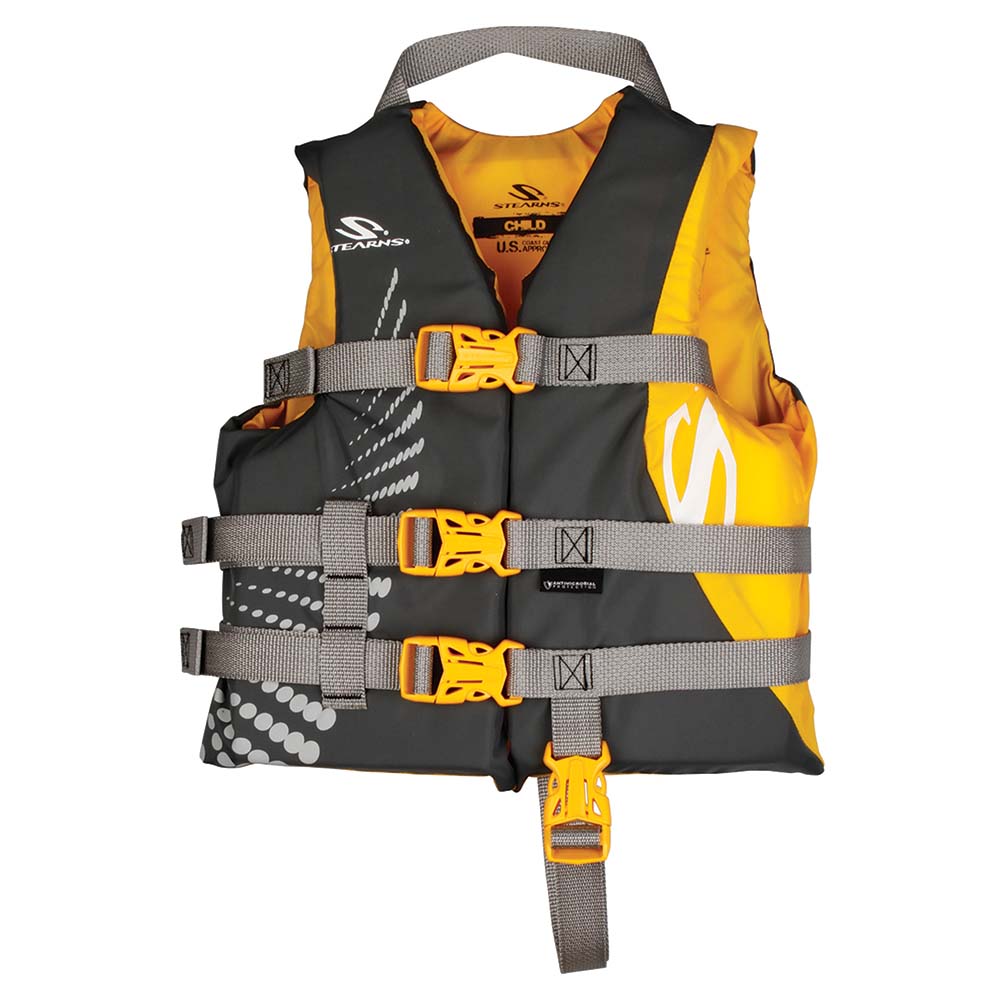 Stearns Antimicrobial Nylon Vest Life Jacket - Gold