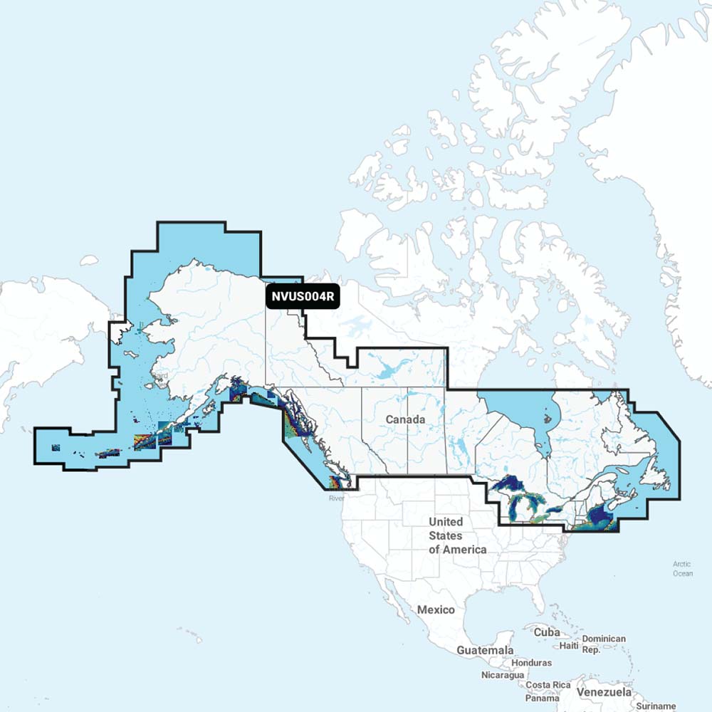 Garmin Navionics Vision+&trade; NVUS004R Canada &amp; Alaska