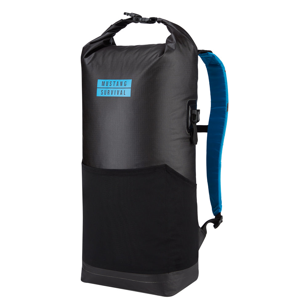 Mustang Highwater 22L Waterproof Backpack - Black/Azure Blue