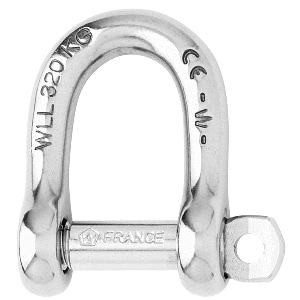 Wichard Self-Locking D Shackle - Diameter 4mm - 5/32" 01201