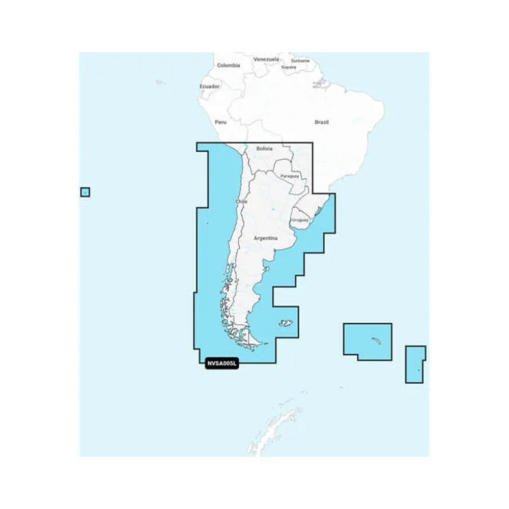 Garmin Navionics Vision+&trade; NVSA005L - Chile, Argentina &amp; Easter Island - Marine Charts