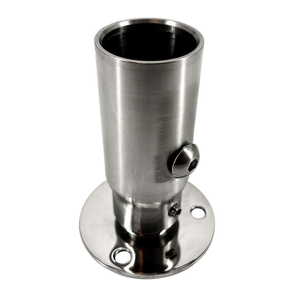 Seaview Starlink Stainless Steel 1"-14 Threaded Adapter &amp; Stainless Steel Fixed Base