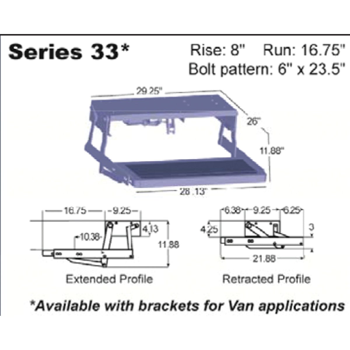 Lippert 3722661 Kwikee Series 33 Single Step