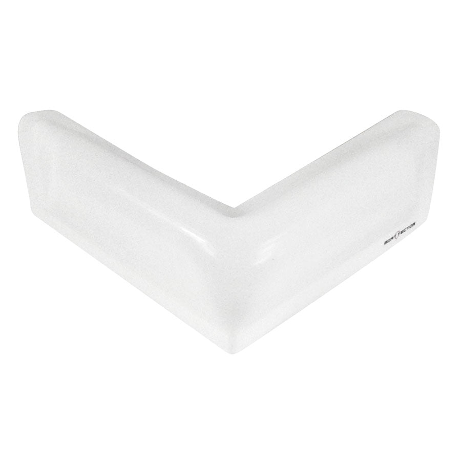 Extreme Max 3006.7742 BoatTector Vinyl 90Â° Dock Corner Bumper - White