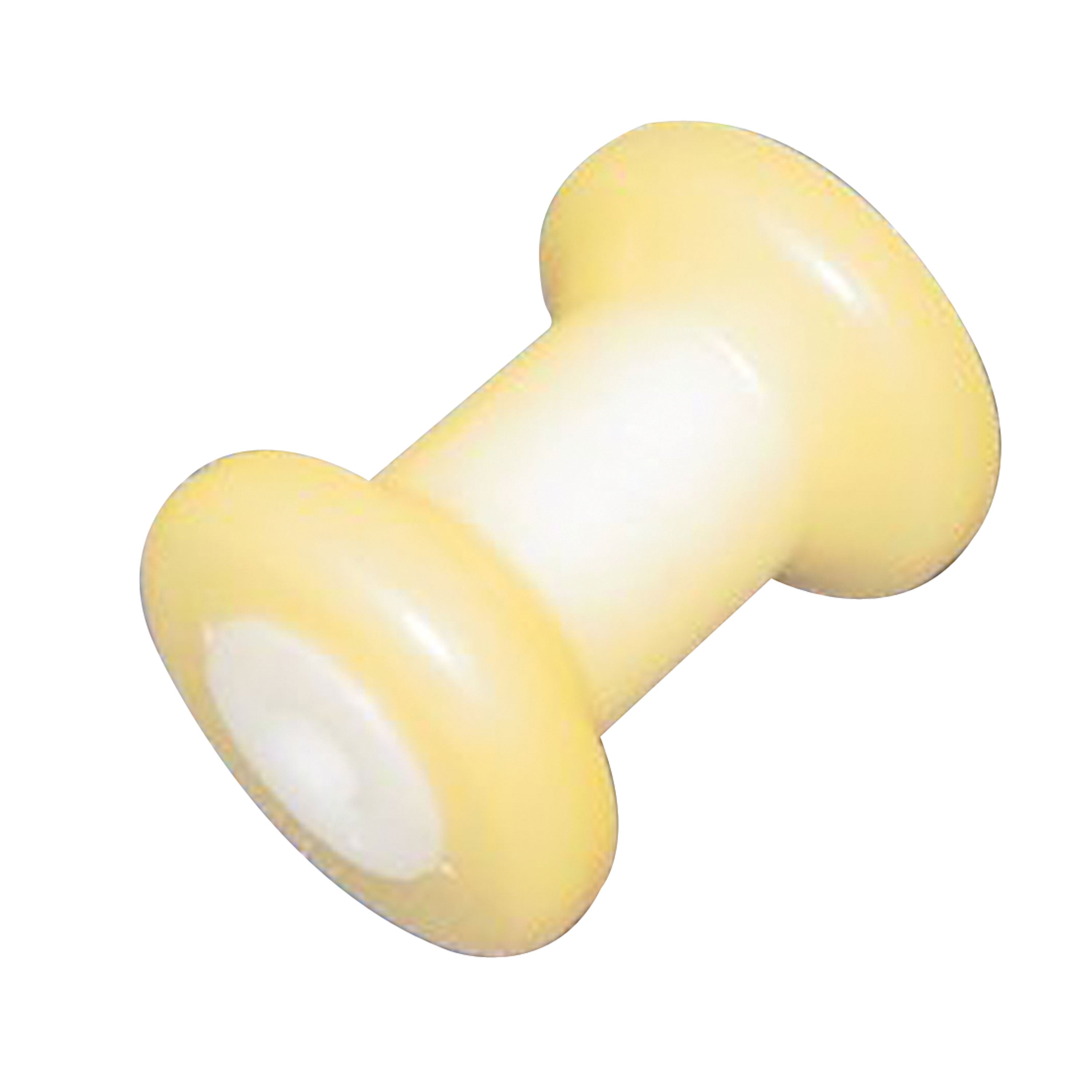 C.H. Yates 410Y-4 Yellow Plastic Spool Roller - 4 in. x 0.5 in.