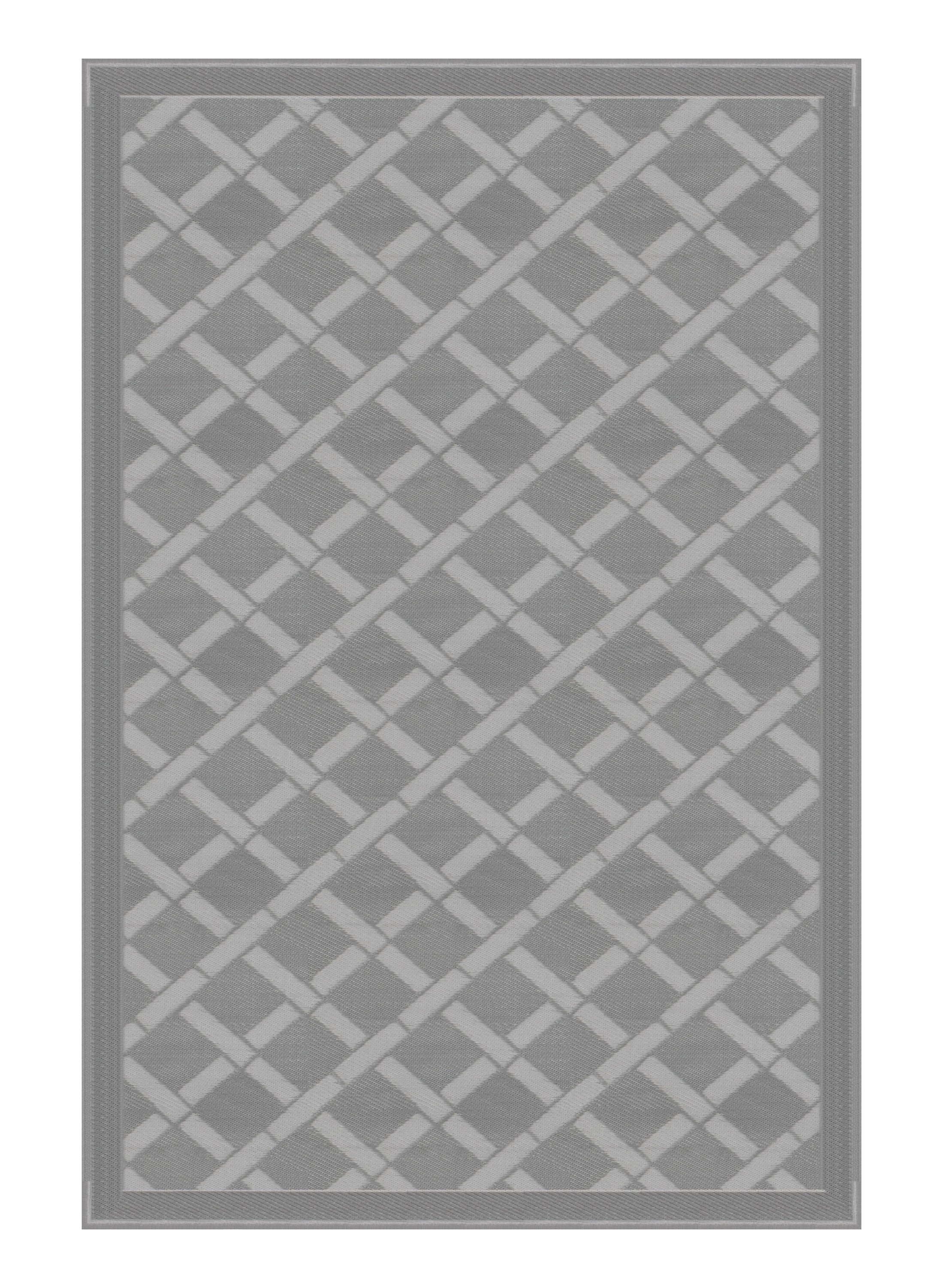 Lippert 2021028006 All Weather Patio Mat - 6' x 9', Gray