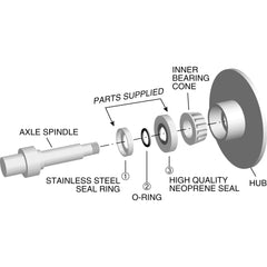 Bearing Buddy 60007 Spindle Seal Kit #7 - 2.33" Seal Diameter