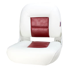 Tempress 60939 Navistyle Low-Back Boat Seat - White/Fire Engine Red