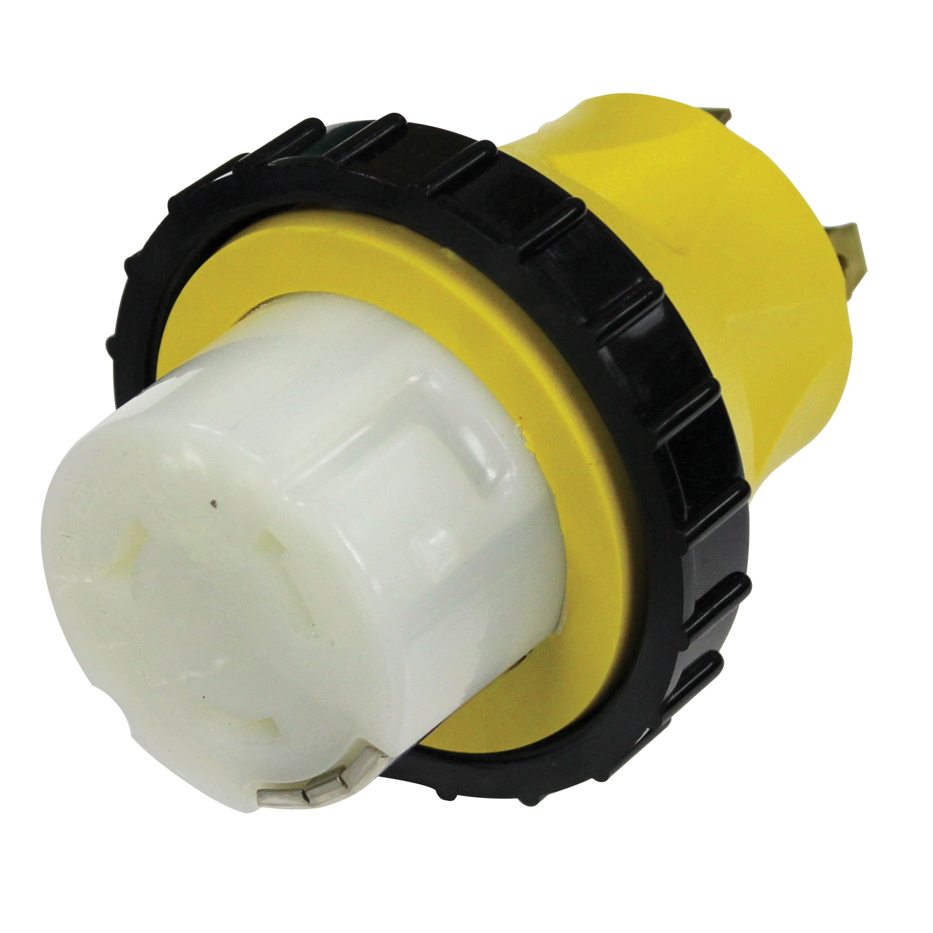 Voltec 16-00597 Yellow Locking Adapter - 30 Amp/50 Amp – RVe Parts